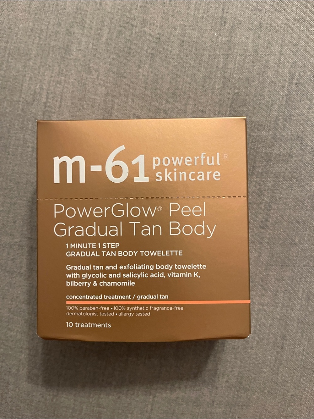 m-61 PowerGlow Peel Gradual Tan Body Towelettes - Bronze
